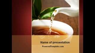 Full Stream Of Tea PowerPoint Template by PoweredTemplate.com Guide