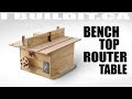 Bench Top Router Table Build