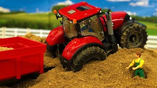 Amazing Bruder RC Tractor Sand Stuck!