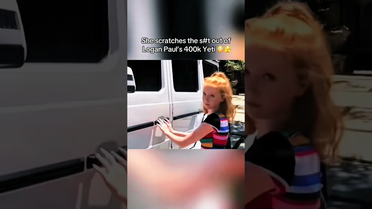 She did this to Logan Paul's 400k car | 