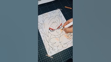 Drawing Son Goku Ssj4 Dragon Ball Daima | #shorts #shortvideo