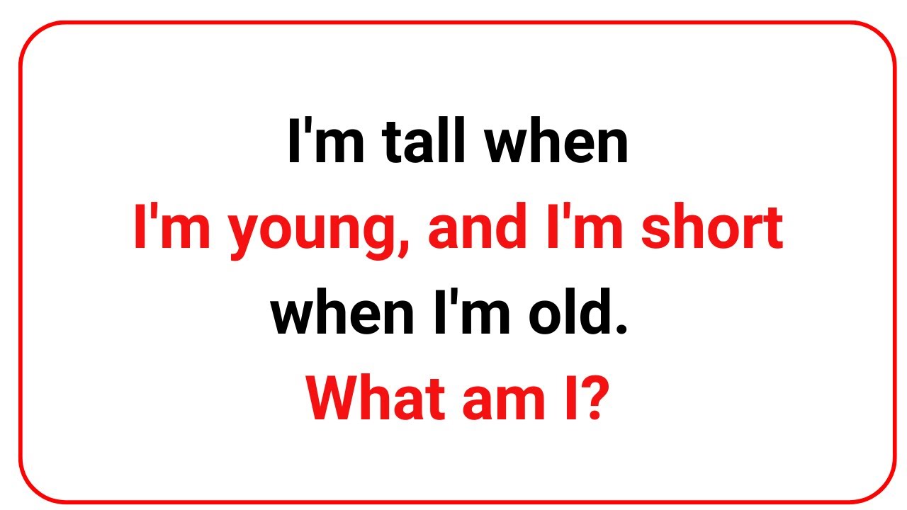 20 Tricky Riddles That'll Stretch Your Brain - YouTube