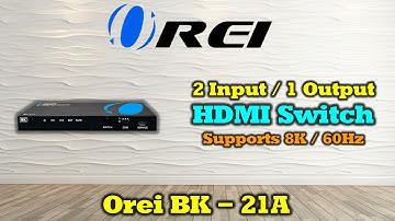 8K 2x1 HDMI Switcher with Audio Extractor - Supports 4K@120hz BK-21A