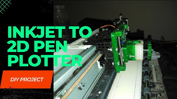 How to convert inkjet printer to pen plotter(drawing machine).Arduino project and grbl firmware.