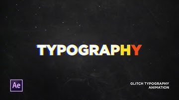 After Effects Tutorial - Typography Text Animation in After Effects - Glitch Effect Text Animation