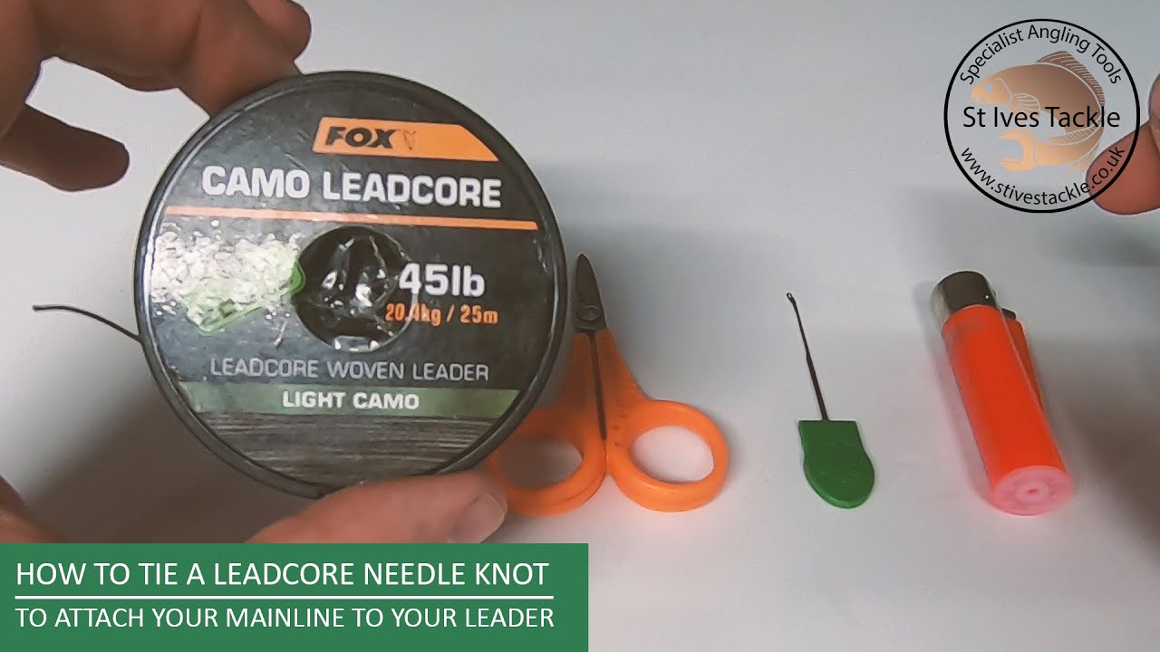 St Ives Tackle - How To Tie a Leadcore Needle Knot 