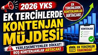 📢2026 Yks Ek Terci̇hleri̇nde Kontenjan Müjdesi̇ Gelecek Ek Terci̇hlerde Kontenjanlar Artacak