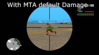 MTA Default Damage vs Scripted One