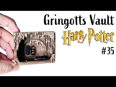 Gringotts Vault | a Harry Potter Matchbox diorama | Harry potter miniature