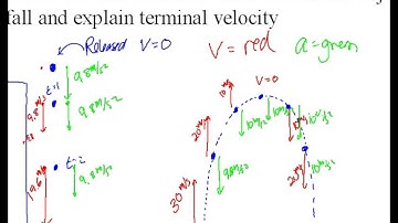 Russo Physics: Kinematics 7 - Free Fall Vectors Part 2 and Terminal Velocity