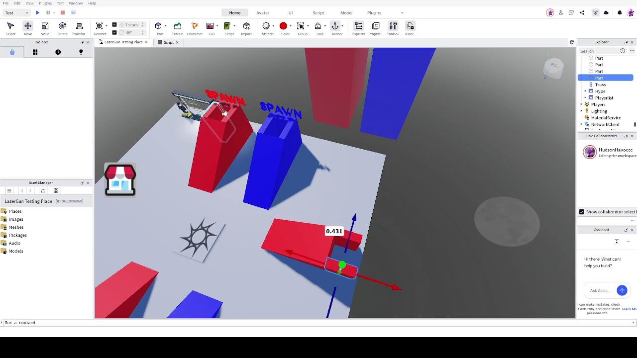 Making My Roblox Game while talking to you guys!