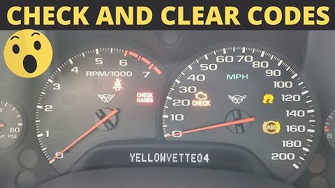 C5 Corvette Check Engine Light and Clear Codes