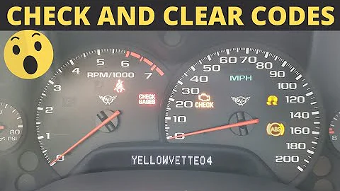 C5 Corvette Check Engine Light and Clear Codes