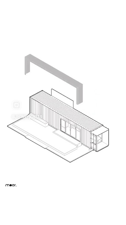 40 ft HC Shipping Container House Design Diagram