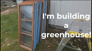 Building a greenhouse out of old windows - part one