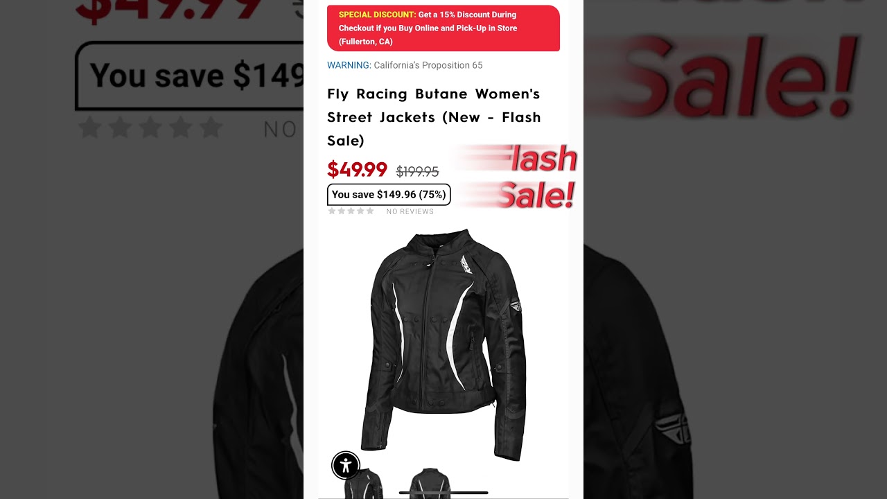 Motorhelmets Flash Sale Fly Racing Formula CP Slant Adult MX Helmets & Butane Women's Street Jackets