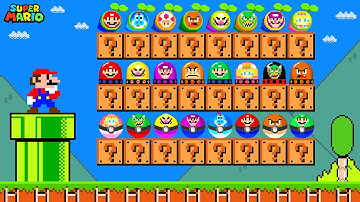 Super Mario Bros. but there are MORE Custom Power-UP Items All Characters!...(ALL EPISODES)