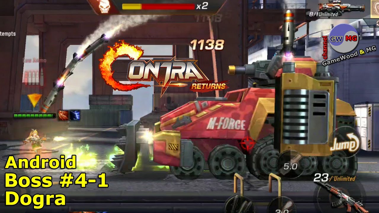 Level 4-1. Dogra. Прохождение игры Contra Returns на Android