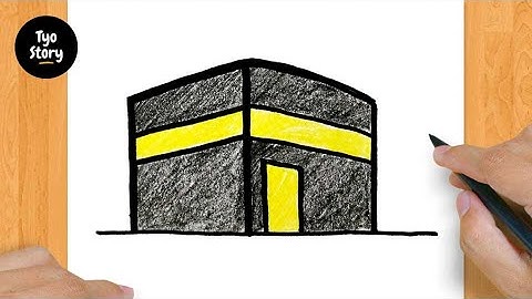 #70 Cara Menggambar Ka'bah - Tutorial Menggambar Mudah
