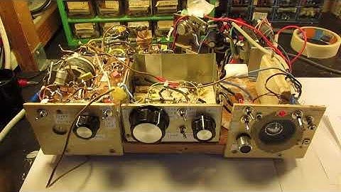Schematic of a very basic SW radio usable between 2 MC and 15 MC (here 6 MC and 9 MC) + demo