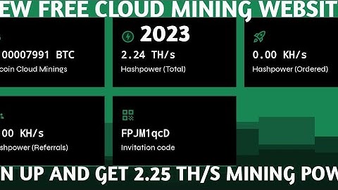 New Free Cloud Mining Website 2023 | New Free Bitcoin Mining Website 2023