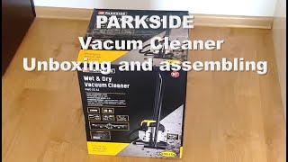 Parkside Wet & Dry Vacuum Cleaner Pwd 20 A1 Unboxing And Test