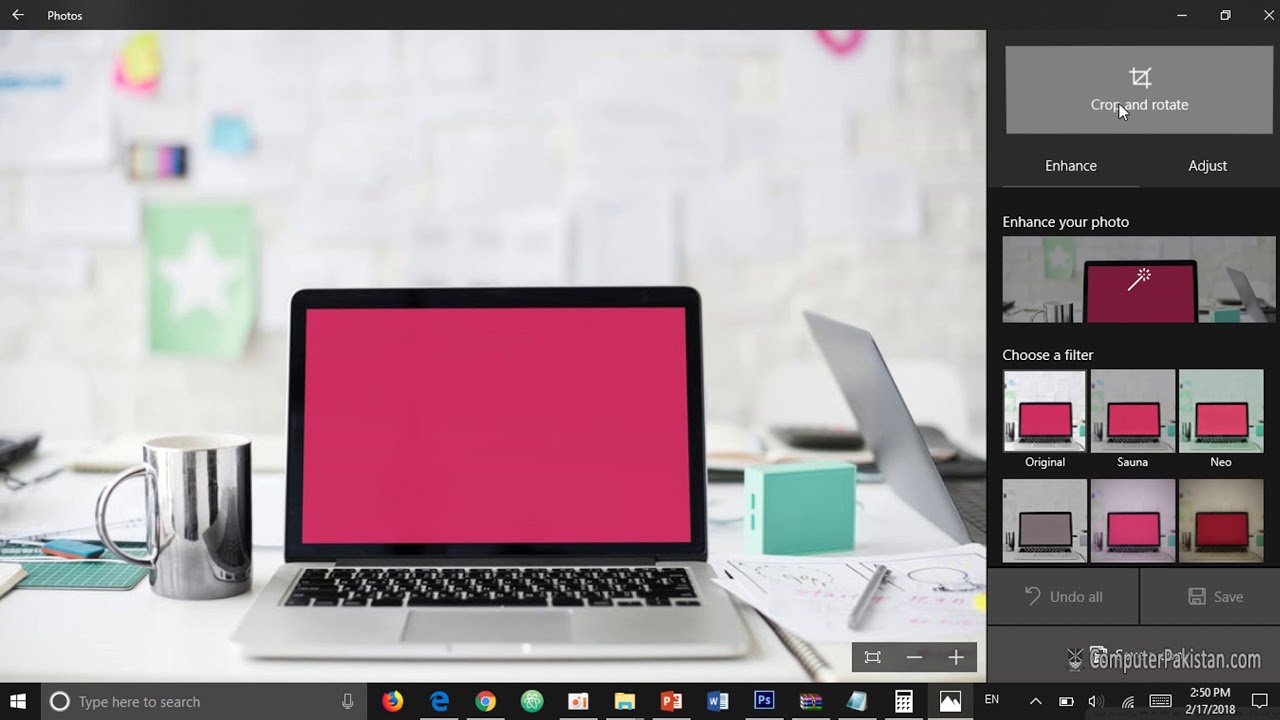How to Crop an Image in Windows 10 - YouTube