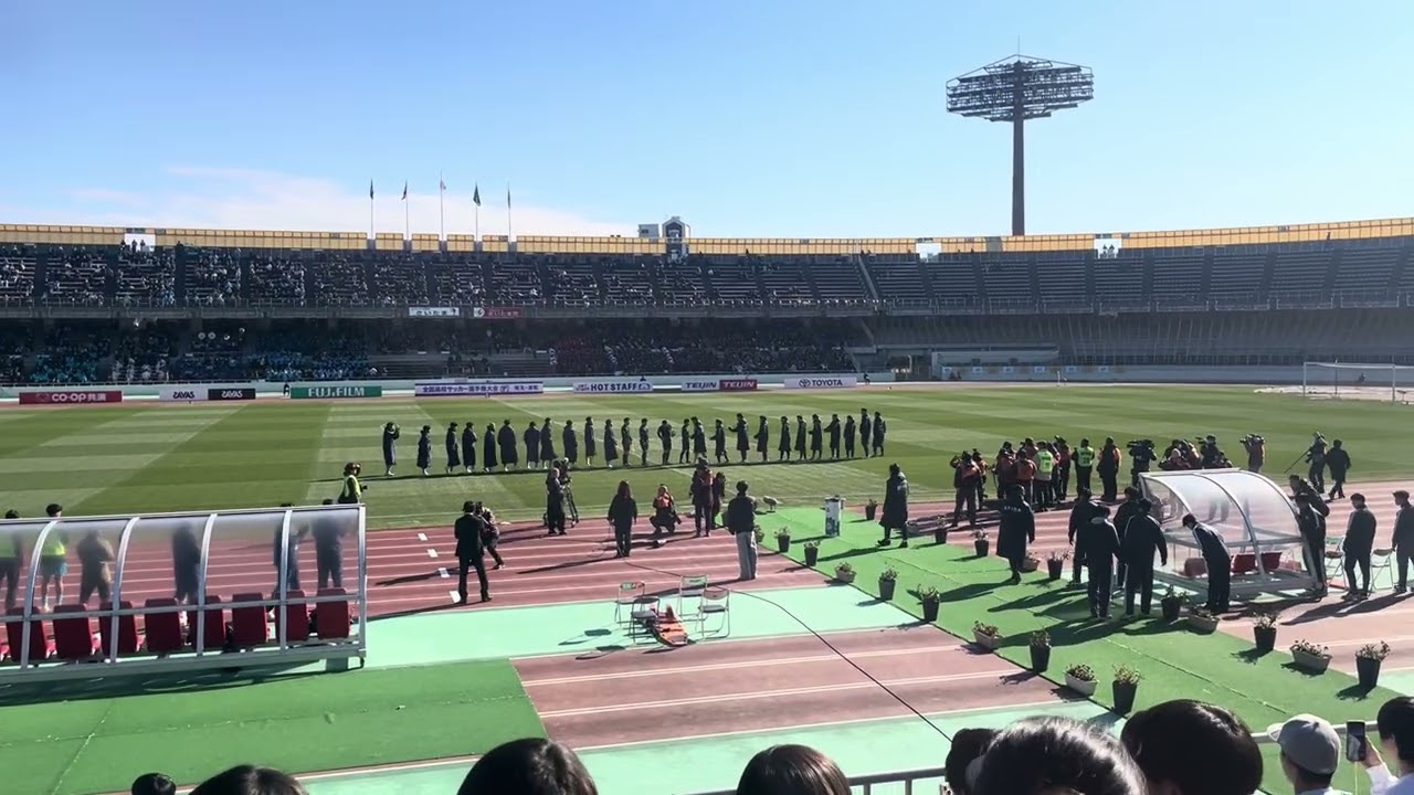 【選手入場】山梨学院高校ー京都橘　高校サッカー　2025.12.29  
