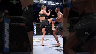 Female UFC Fighter Hit The Man on Ribs #ufc #mma #kickboxing #shorts