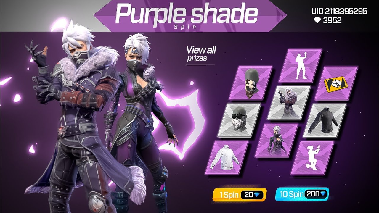 Purple shade bundle return confirm date | New emote capsule event free fire | free fire new event