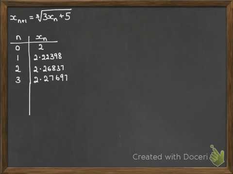 Numerical Methods 2.2 Iterations