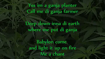 Marlon Asher - Ganja Farmer (Ganja Farmer Riddim) lyrics on screen