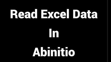 Read  Excel Data in Abinitio | Read Excel Spreadsheet