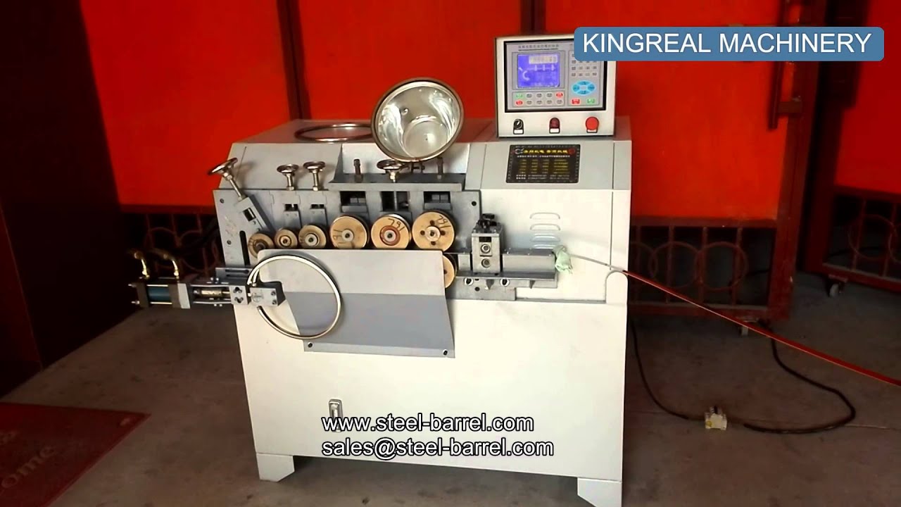 Stainless Steel Barrel Hoop Former, Ring Forming Machine YouTube