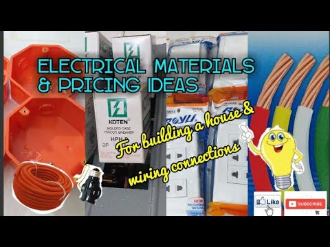 Basic Electrical materials & Price list ideas | House wirings