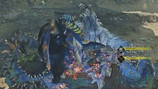 New Nu Udra Black Flame Vs Arkveld Turf War - Monster Hunter Wilds