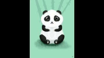 PANDA Procreate Drawing (Time-lapse) - Art With Flo Tutorial | DrawWithMe!