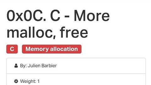 ALX : 0x0C. C - More malloc, free #alx #alxafrica please subscribe to channel