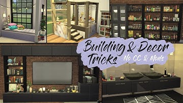 5 Building and Decor Tricks #1 | [No CC & No Mods] Sims 4 Tutorial