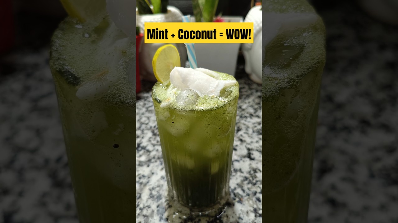 Minty Coconut Summer Drink | Natural Cooler for Hot Days 