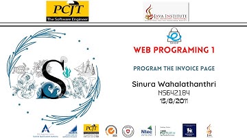 Web Project Task 34 || 1st Year || Semester 01 ||  Java Institute || Sinura Wahalathanthri
