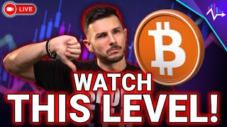 BITCOIN IS IN DANGER!! (Best Levels To Watch!!)