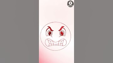 How To Draw Angry Emoji 11 Express your emotion #Shorts