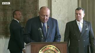 Ancient sarcophagus returned to Egypt from the United States
