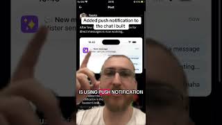 Chat push notification #iosapp #appdevelopment #coding #indiehackers #buildinpublic #appstore