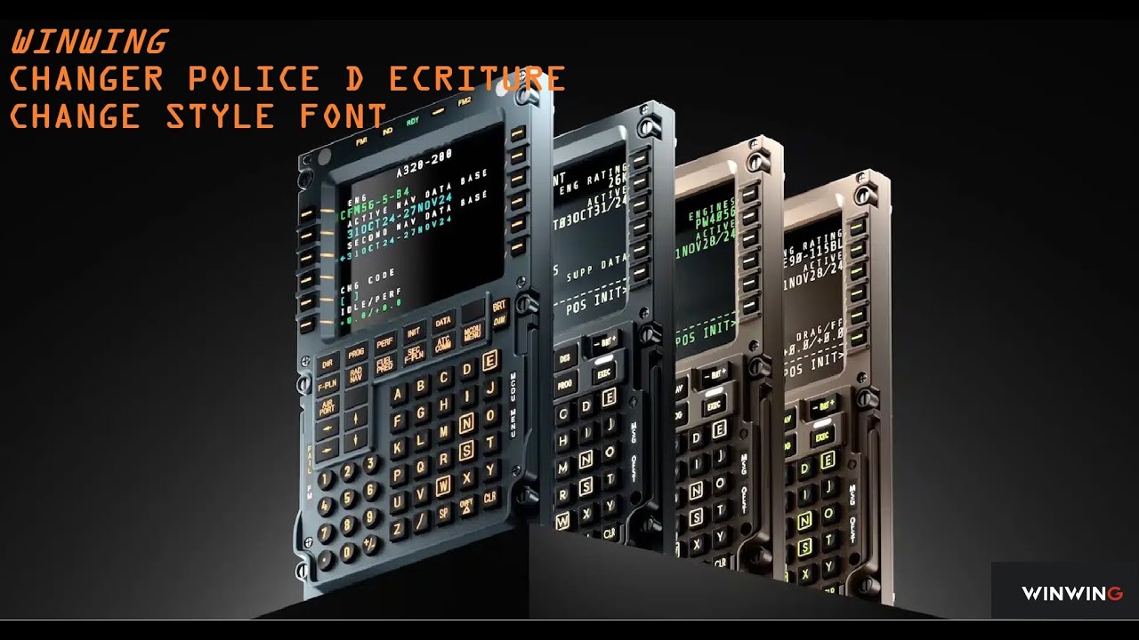 SIMAPPPRO WINWING CHANGER POLICE DE CARACTERE FONTS 