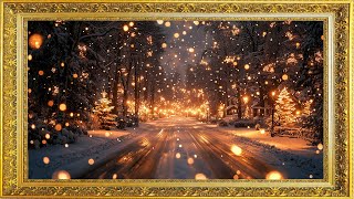 Golden Christmas Glow | 2 Hrs Relaxing Holiday TV Screensaver in 4K