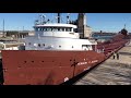 Great Lakes Freighter Herbert C Jackson at the Soo Locks