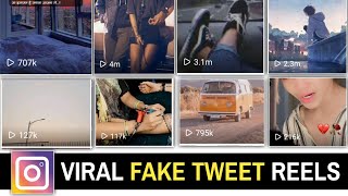 How To Create TWEET Reels For Instagram (2022) | Viral Tweet Reels Kaise Banaye? Full Tutorial 2022 screenshot 2