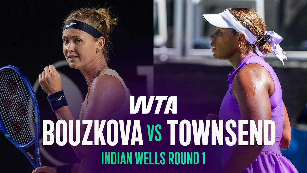 Marie Bouzkova vs. Taylor Townsend | 2026 Indian Wells Round 1 | WTA Match Highlights